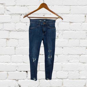 Old Navy High-Waisted Rockstar 360° Stretch Ripped Jeggings for Girls Size 10